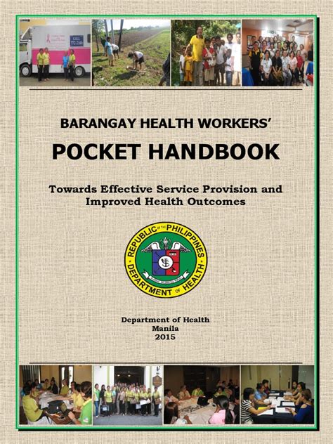 Pocket Handbook: Barangay Health Workers' .
